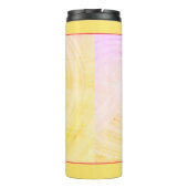 Fun Custom Flower Shape Photo Colorful Sjabloon Thermosbeker (Achterkant)