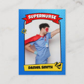 Fun Custom Nurse Trading Kaart voor Nurse Gift Com Contactkaartje (Voorkant)