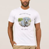 Fun Custom Pet Photo Splash Best Dog Dad T-shirt (Voorkant)