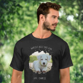 Fun Custom Pet Photo Splash World's Best Dog Dad T-shirt