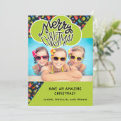 Fun Custom Photo Children's Kerstmis Feestdagenkaart (Staand voorkant)