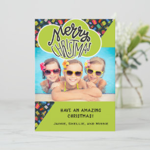Fun Custom Photo Children's Kerstmis Feestdagenkaart
