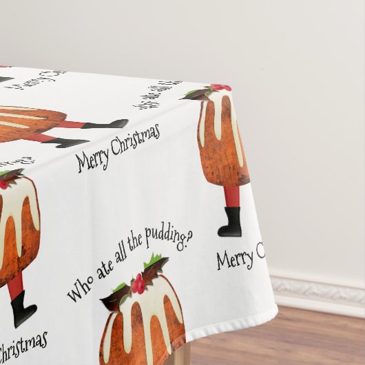 Fun Custom Pudding Merry Kerstmis Tafelkleed (Voorbeeld)