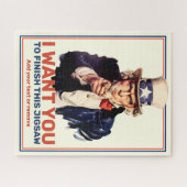 Fun custom text, oom Sam "Ik wil jou" poster, Legpuzzel (Horizontaal)