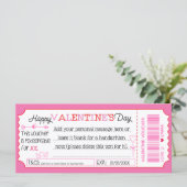Fun Custom Valentijnsdag Kaart as Gift Voucher (Staand voorkant)