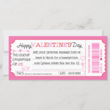 Fun Custom Valentijnsdag Kaart as Gift Voucher