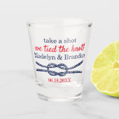 Fun Custom We hebben het huwelijk gesloten. Shot Glas (Voorkant)