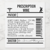 FUN Custom Wine Labels for WINE Wijn Etiket (Enkel label)