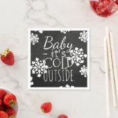 Fun Cute Baby its koude buitenste alkboard Servet (Insitu)