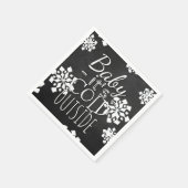 Fun Cute Baby its koude buitenste alkboard Servet (Hoek)