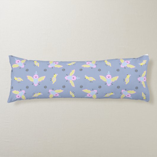 Fun cute bird body pillow  lichaamskussen (Voorkant)
