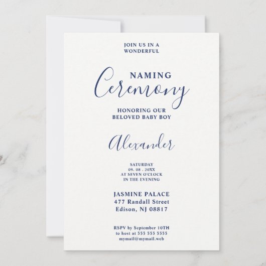 Fun Cute Blue & Green Shades Star Naming Ceremony Kaart (Achterkant)