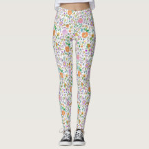 Fun Cute Botanical Colorful Floral Pattern