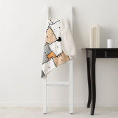 Fun Cute Cat Kitten Pet Animals Cartoon Art Sherpa Deken (In situ)