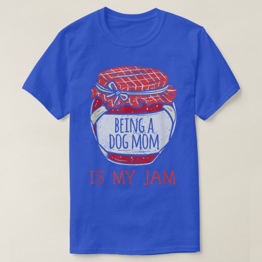 Fun Cute Dog Mama T-shirt (Design voorkant)