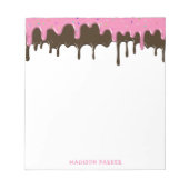 Fun Cute Ice Cream Drivers, persoonlijk met naam Notitieblok (Voorkant)