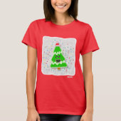 Fun Cute Kawaii Kerstfeestdag - Boom T-shirt (Voorkant)
