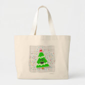 Fun Cute Kawaii Kerstfeestdag - Teken T Grote Tote Bag (Voorkant)