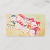 Fun Cute Kinder Visitekaartje (Achterkant)