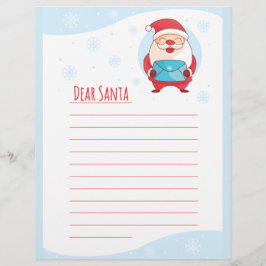 Fun Cute Letter to Beste Santa Claus-sjabloon