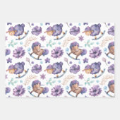 Fun Cute Lullaby Moon Sheep Clouds Baby Inpakpapier Vel (Voorkant)