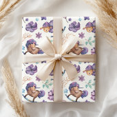 Fun Cute Lullaby Moon Sheep Clouds Baby Inpakpapier Vel
