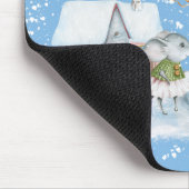 Fun Cute Merry Kerstmis Snow Holiday Muismat (Hoek)