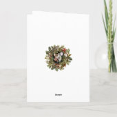 Fun Cute Mice Tree Kerstfeestdag, gevouwen kaart (Achterkant)