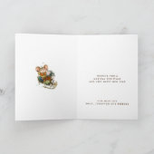 Fun Cute Mice Tree Kerstfeestdag, gevouwen kaart (Binnen)