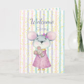 Fun Cute Mouse Baby Fun Cute Animal Custom Kaart (Voorkant)