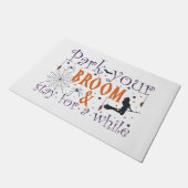 Fun Cute Park Je zoomheks Halloween Deurmat (Schuin)