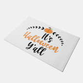 Fun Cute Pumpkin's Halloween Yall Deurmat (Schuin)