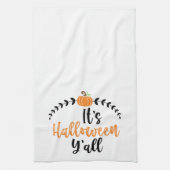 Fun Cute Pumpkin's Halloween Yall Theedoek (Verticaal)