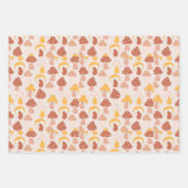 Fun Cute Retro Design Flower Mushroom Inpakpapier Vel (Voorkant 3)
