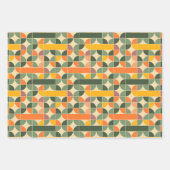 Fun Cute Retro Design Flower Mushroom Inpakpapier Vel (Voorkant 2)