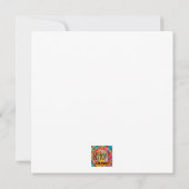 Fun Cute Spooky Ghost Halloween Feestdagenkaart (Achterkant)