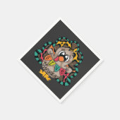 Fun cute turkey shirt servet (Hoek)