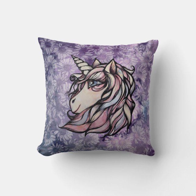 Fun cute unicorn art unicorns design               kussen (Voorkant)