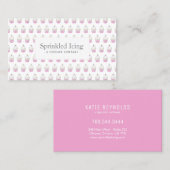 Fun Cute Unicorn Rainbow Cupcake Visitekaartje (Voorkant / Achterkant)