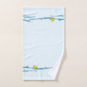 Fun Cute Whimsical Rubber Duck Bad Handdoek (Handdoek)