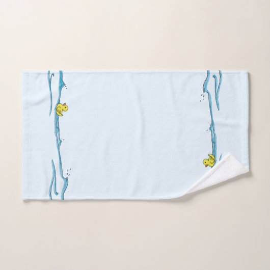 Fun Cute Whimsical Rubber Duck Bad Handdoek (Handdoek)