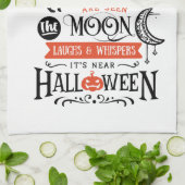 Fun Cute Witch Moon Black Cats Halloween Theedoek (Gevouwen)