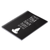 Fun Cute Yoga Gift Ideas For Her Notitieboek (Linkerzijde)