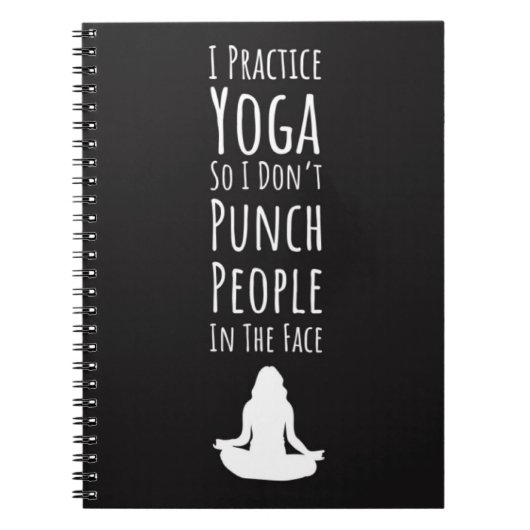Fun Cute Yoga Gift Ideas For Her Notitieboek (Voorkant)