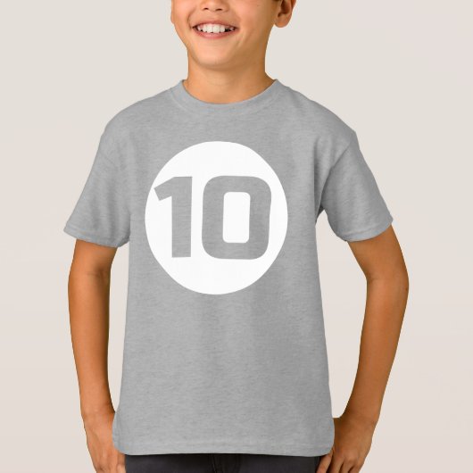 Fun CUTOUT #10 BIRTHDAY T-shirt (Voorkant)