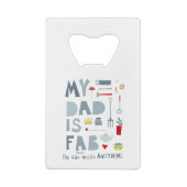Fun Dad Creditkaart Flessenopener (Achterkant)