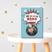 Fun Dad Hero Superheld Speech Bubble Fathers day Kaart