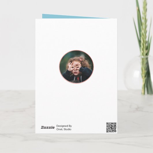 Fun Dad Hero Superheld Speech Bubble Fathers day Kaart (Achterkant)