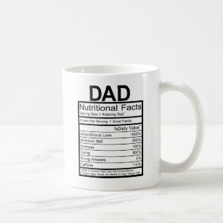 Fun Dad Nutritional Label Koffiemok