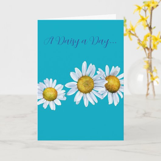 Fun Daisy Birthday Card Kaart (Gele Bloem)